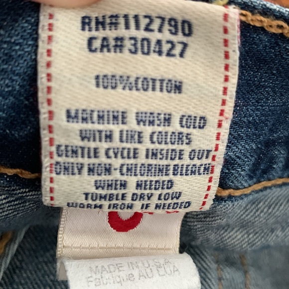 Y2K True Religion Riley boyfriend shorts - made in USA - 27 - Picture 6 of 8